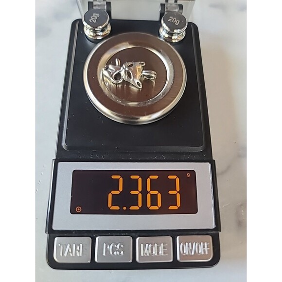 925 Sterling Silver Cat Shaped Pendant Vintage - Picture 10 of 10